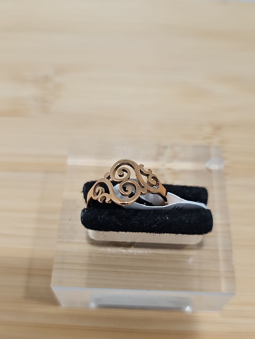 Classic Filigree Swirl Rose Gold Women’s Ring